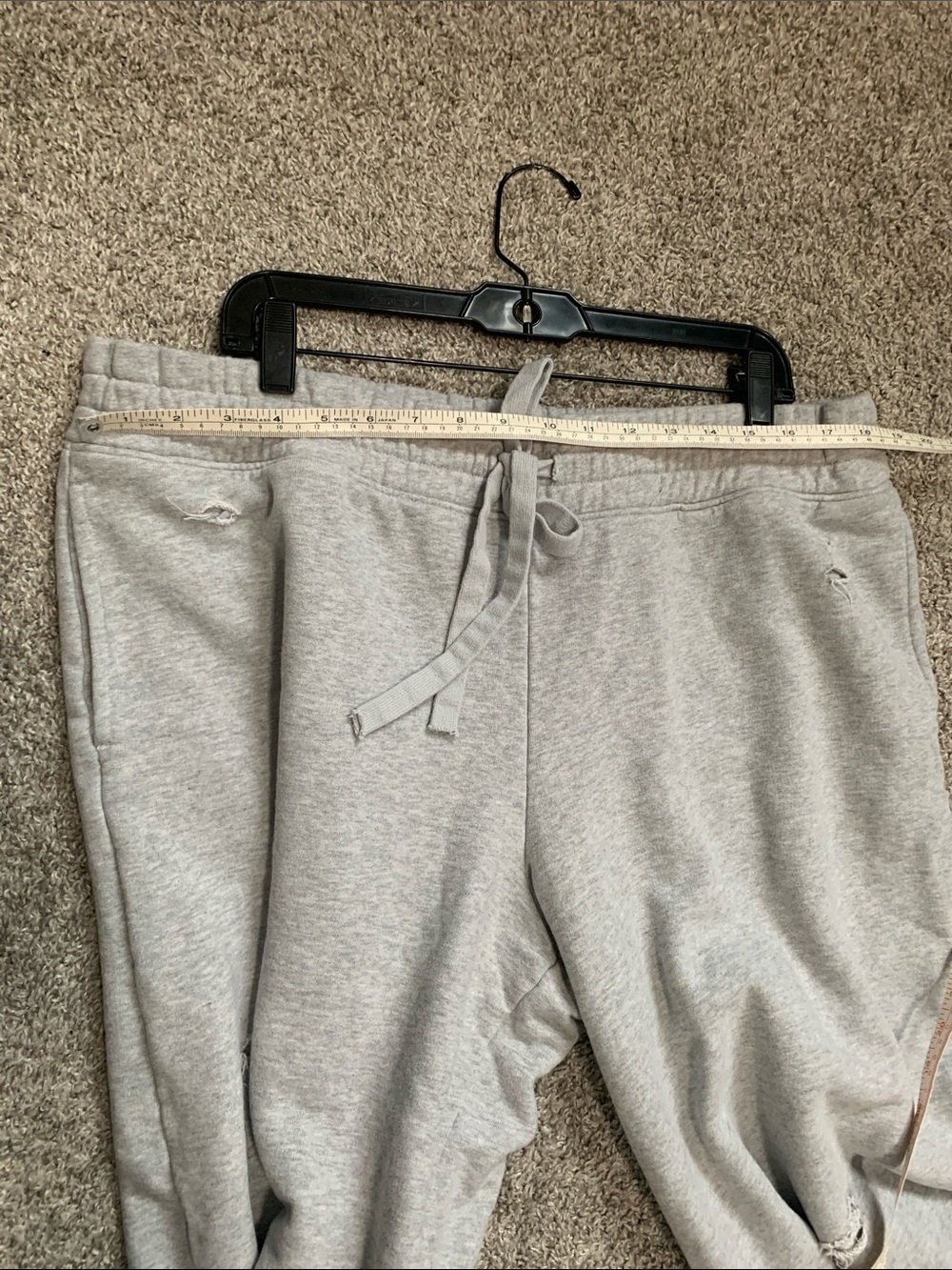 Aerie Light Gray Distressed Wide-Leg Sweatpants - Picture 8 of 10